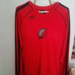 Adidas Portland Trailblazers Warmup Long Sleeve
